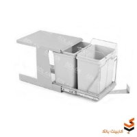 سطل زباله ریلی دوقلو - (34 لیتری) 