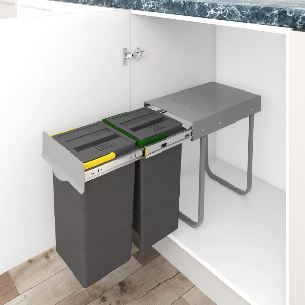 تصویر  سطل زباله ریلی 24 لیتری